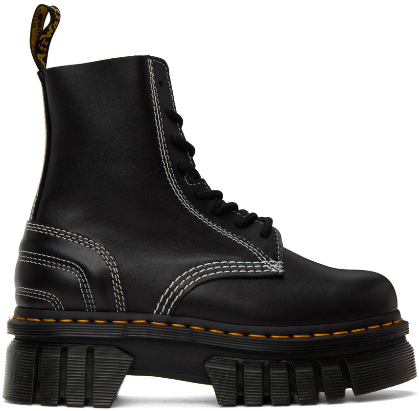 Кецове и обувки Dr. Martens Audrick White Stitch Platform Lace Up "Black" Черно | 27810001, 0