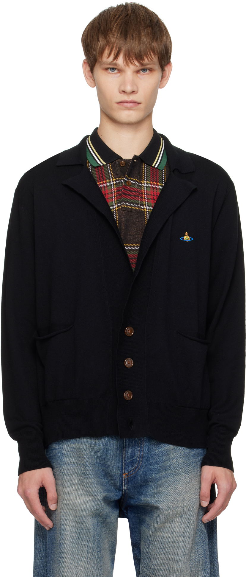 Пуловер Vivienne Westwood Vivienne Westwood Samuel Cardigan Черно | 2701002M-Y001V-