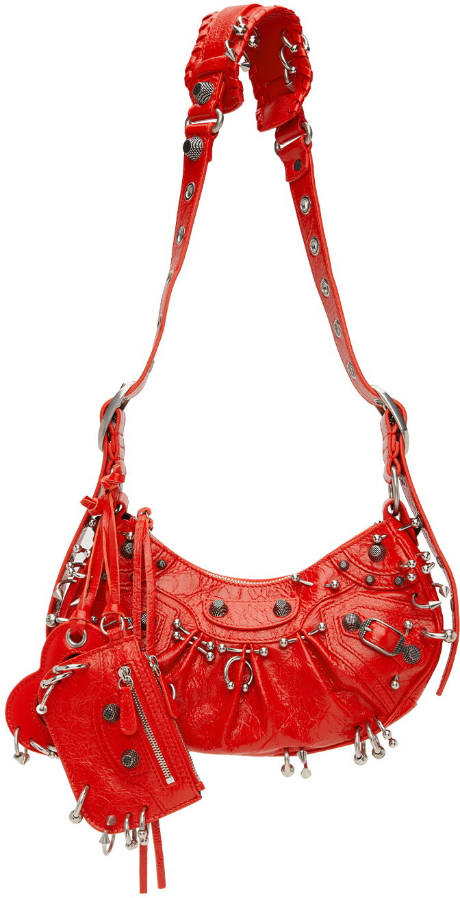 Чанта през рамо Balenciaga XS 'Le Cagole' Shoulder Bag Червено | 671309 210G8, 0