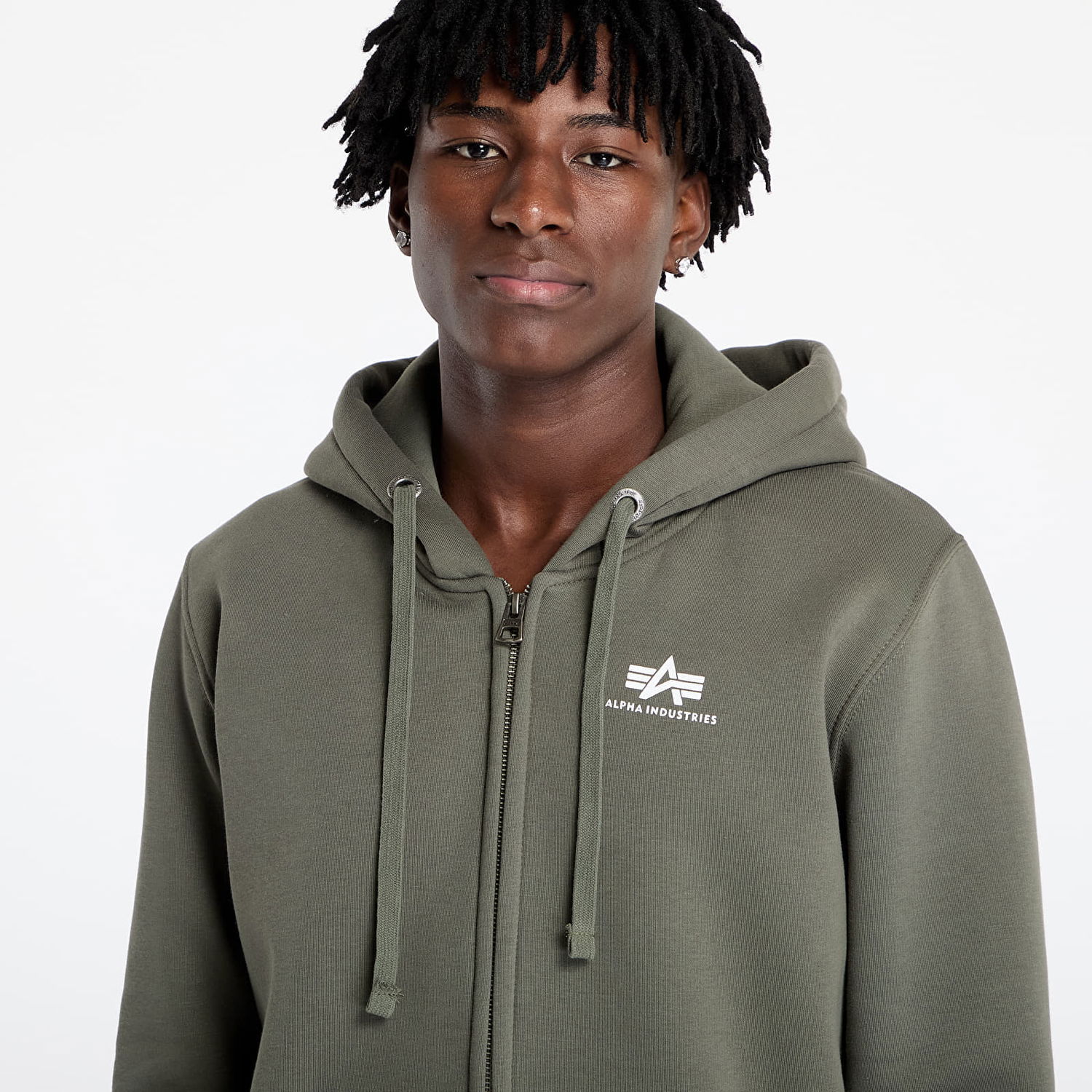 Суитчър Alpha Industries Basic Zip Hoodie Зелено | 1118342-142, 1