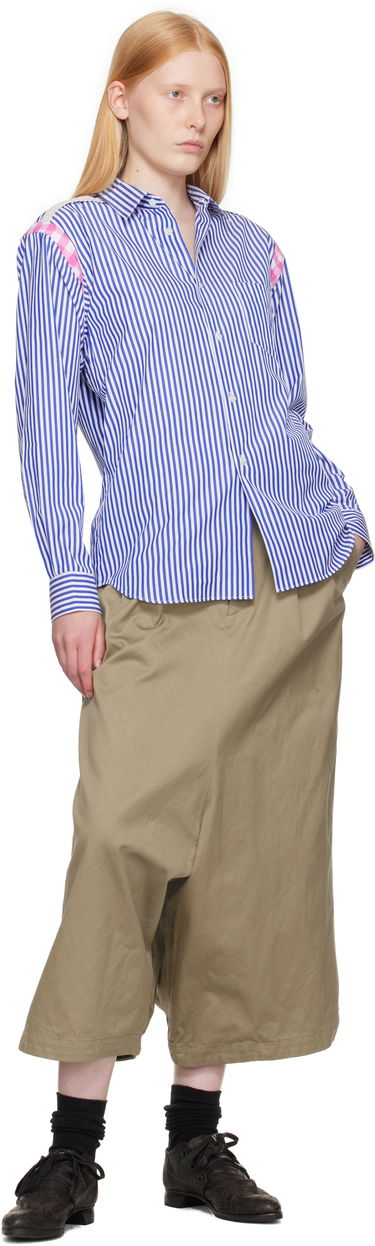 Къси панталони Comme des Garçons Comme des Garçons Cotton Twill Garment Washed Trousers Бежово | RO-P011-051-1, 3