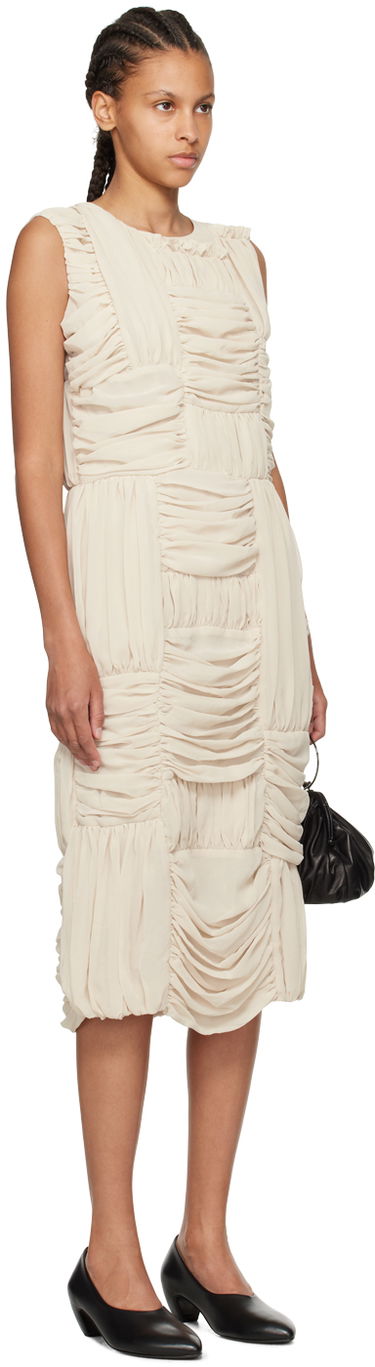 Pокля Comme des Garçons Comme des Garçons Ruched Midi Dress Черно | RM-O012-051, 4