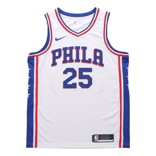 Фланелка Nike Philadelphia 76ers Simmons Fan Edition Basketball Jersey Бяло | CW3605-105, 0