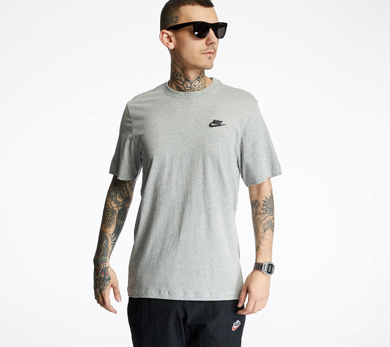 Тениска Nike Sportswear Club Tee Сиво | AR4997-064, 0