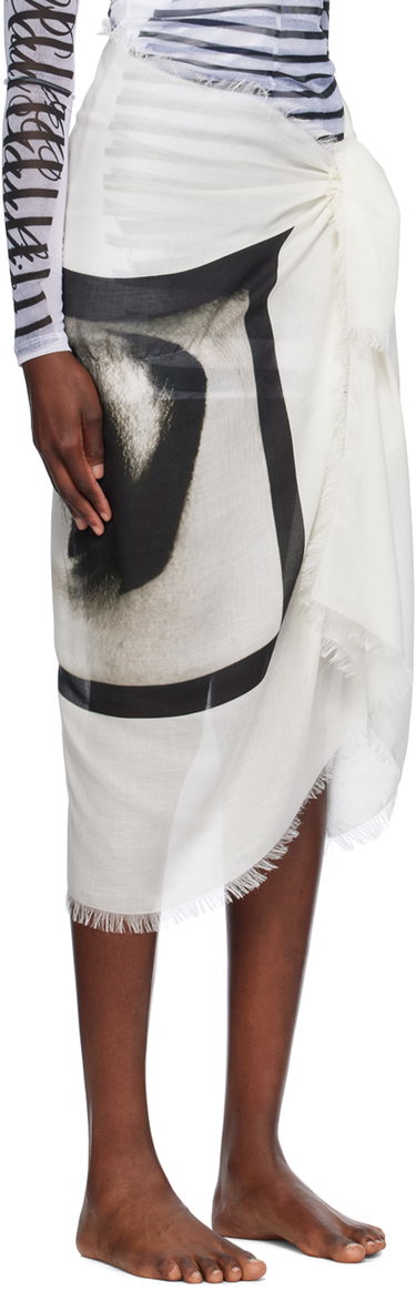 Пола Jean Paul Gaultier Jean Paul Gaultier 'The Eyes And Lips' Sarong Бяло | 24/30-U-JU117-C543-0001, 1