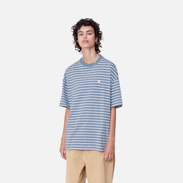 Тениска Carhartt WIP Bryna Stripe Relaxed Fit T-Shirt Синьо | I033656_7, 0