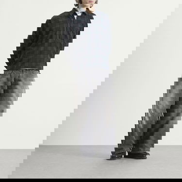 Риза BEAMS Half Zip Pullover Shirt in Black Watch, Size Small Многоцветен | 1111-1245-147-90, 4