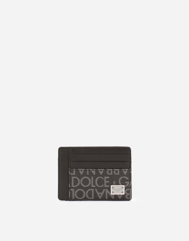 Портфейл Dolce & Gabbana Coated Jacquard Card Holder Черно | BP3325AJ7058B969, 0