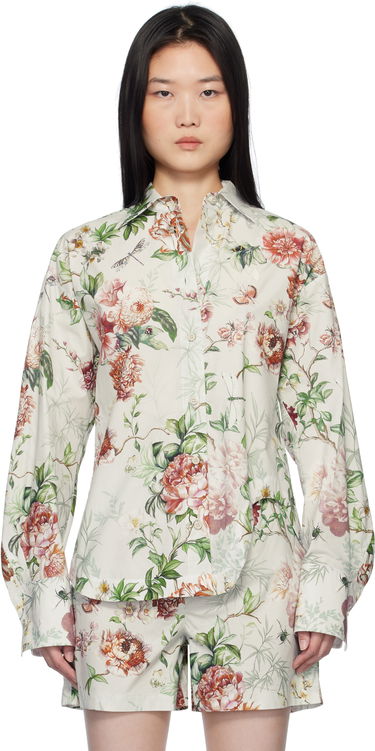 Риза The Attico Attico Eliza Floral-Print Long Sleeve Shirt Многоцветен | 250WCH00014 CCC053PR, 0