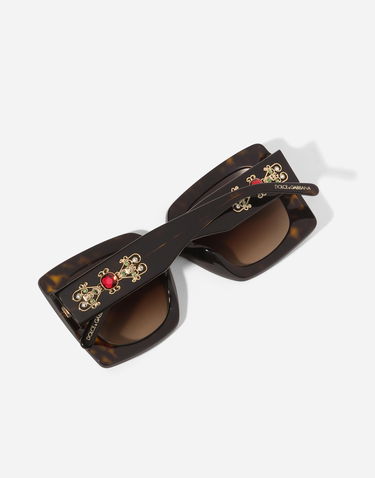 Слънчеви очила Dolce & Gabbana Filigrana Large Square Gradient Lens Sunglasses - New Arrivals Onesize Кафяво | VG4525VP2139V000, 3