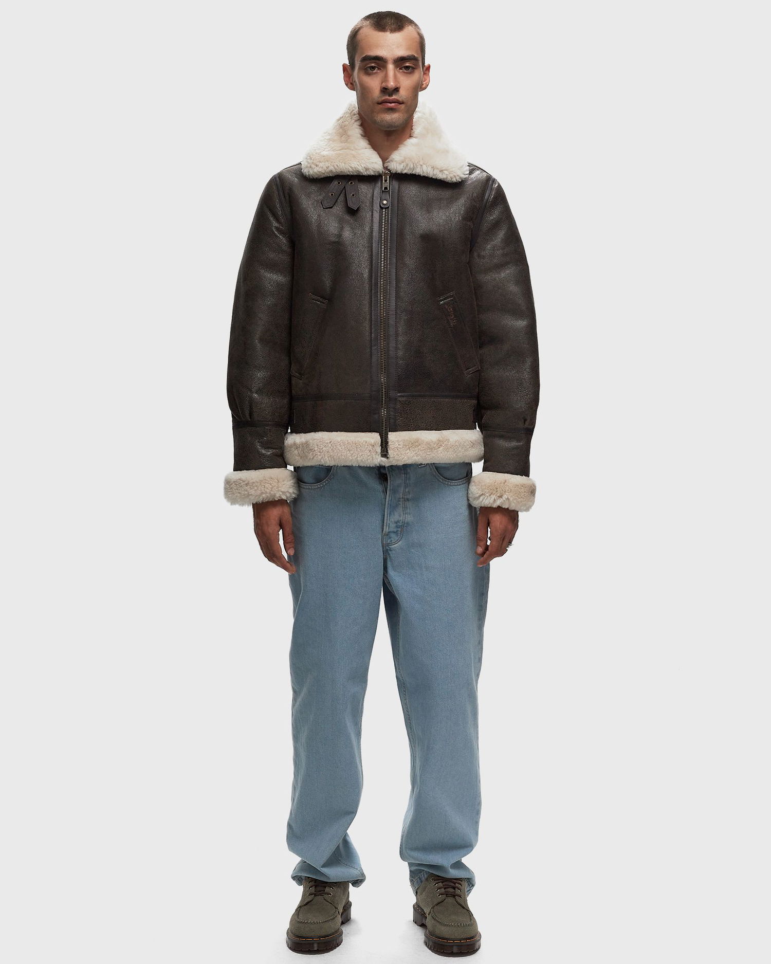 Яке бомбър Schott NYC Bomber Jacket Кафяво | LC1259-MARRON, 1