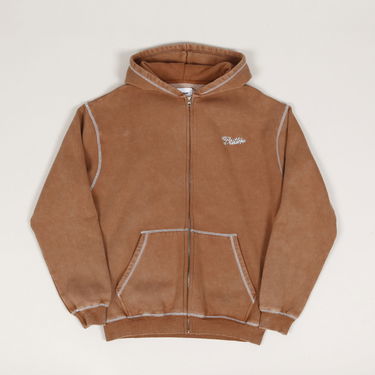 Суитчър Butter Goods Butter Goods Jive Zip-Up Hoodie Кафяво | butter-goods-jive-zip-thru-hoodie-washed-brown, 3