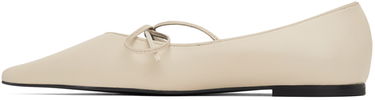 Кецове и обувки Anine Bing Nikki Ballerina Flats with Tie Бежово | A-14-0201-150, 2