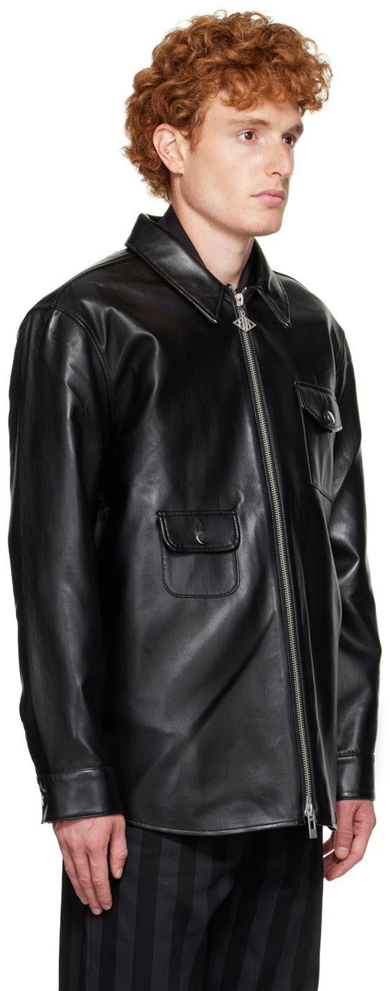Риза Han Kjøbenhavn Zip Shirt Черно | M-131596, 1