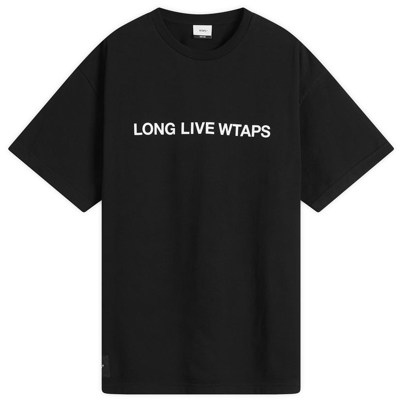 Тениска WTAPS LONG LIVE WTAPS T-Shirt Черно | 251ATDT-STM02S-BLK
