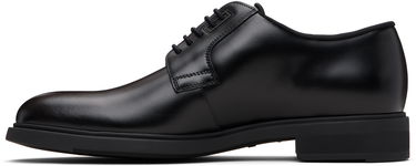 Грижа за обувките BOSS Leather Derby Shoes with Piped Trims Черно | 50499719, 3