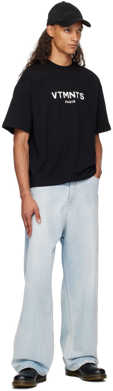 Тениска VETEMENTS Paris Logo T-Shirt Черно | VL22TR200B, 3