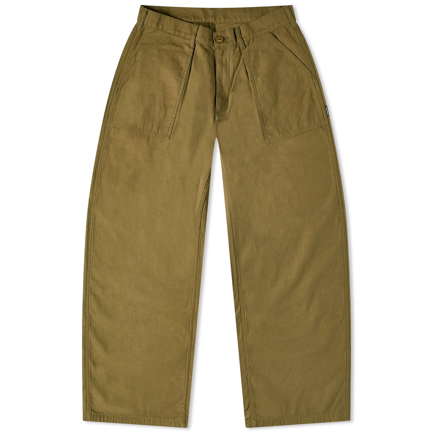 Панталони Neighborhood Wide Baker Trousers Зелено | 232AQNH-PTM01-OD, 0