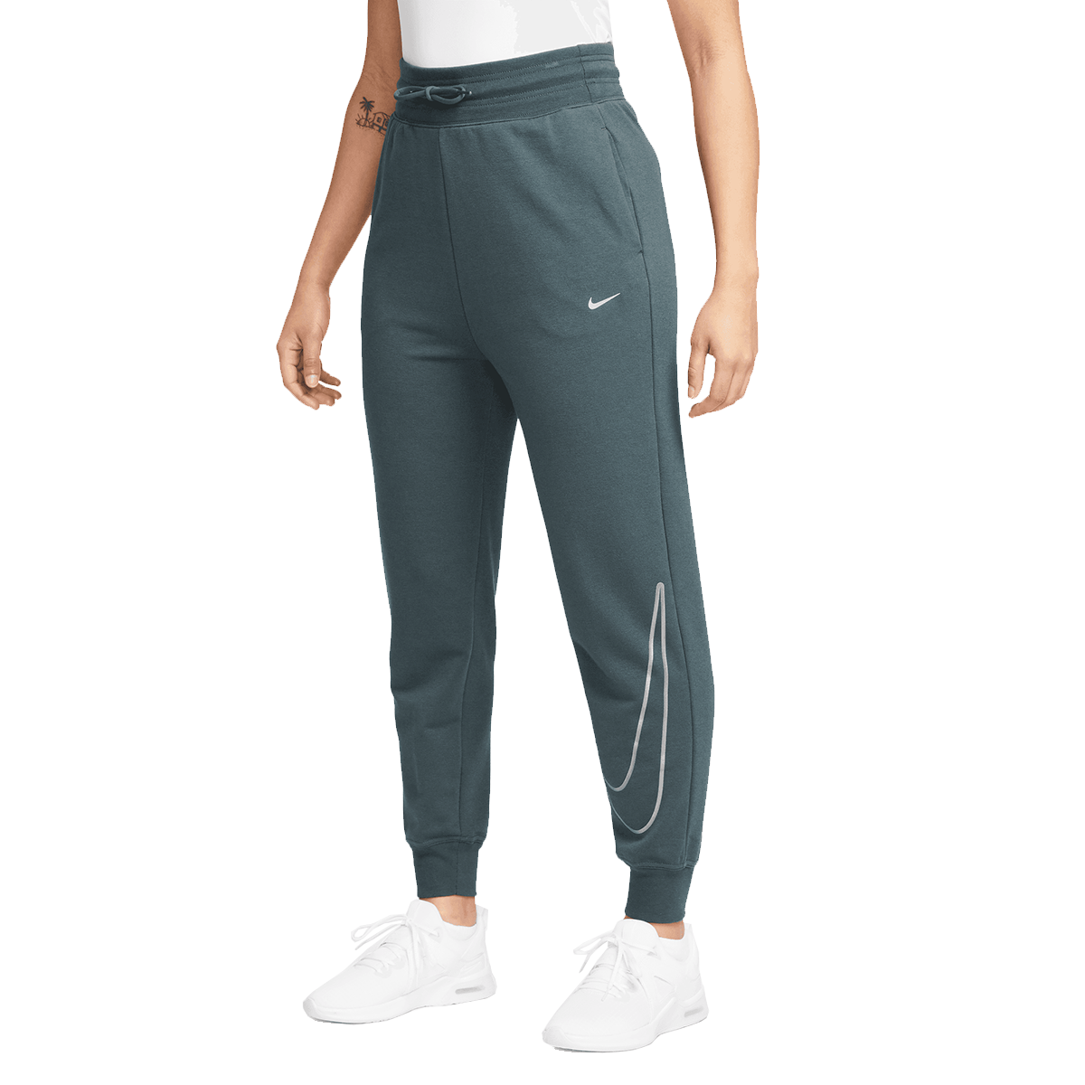 Спортни панталони Nike Dri-FIT One Joggers with Large Outline Swoosh Тюркоазено | FB5575-328, 0