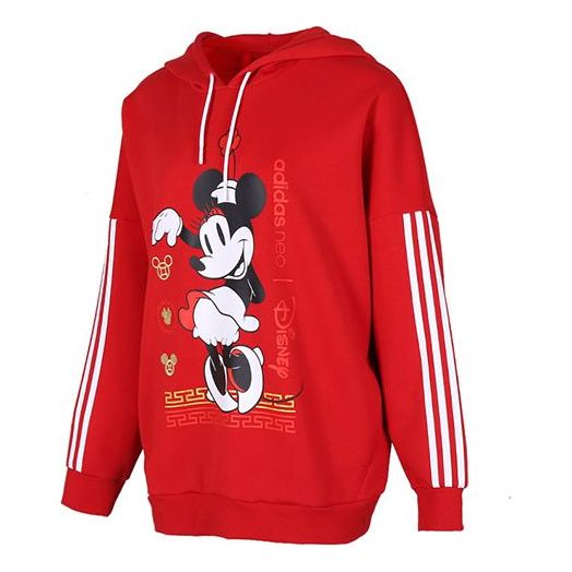 Суитчър adidas Originals adidas neo x Disney Mickey Mouse CNY Hoodie Червено | GE7774