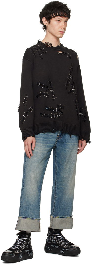 Дънки R13 R13 Cuffed X-Boyfriend Jeans Синьо | R13MD111-D250A, 3