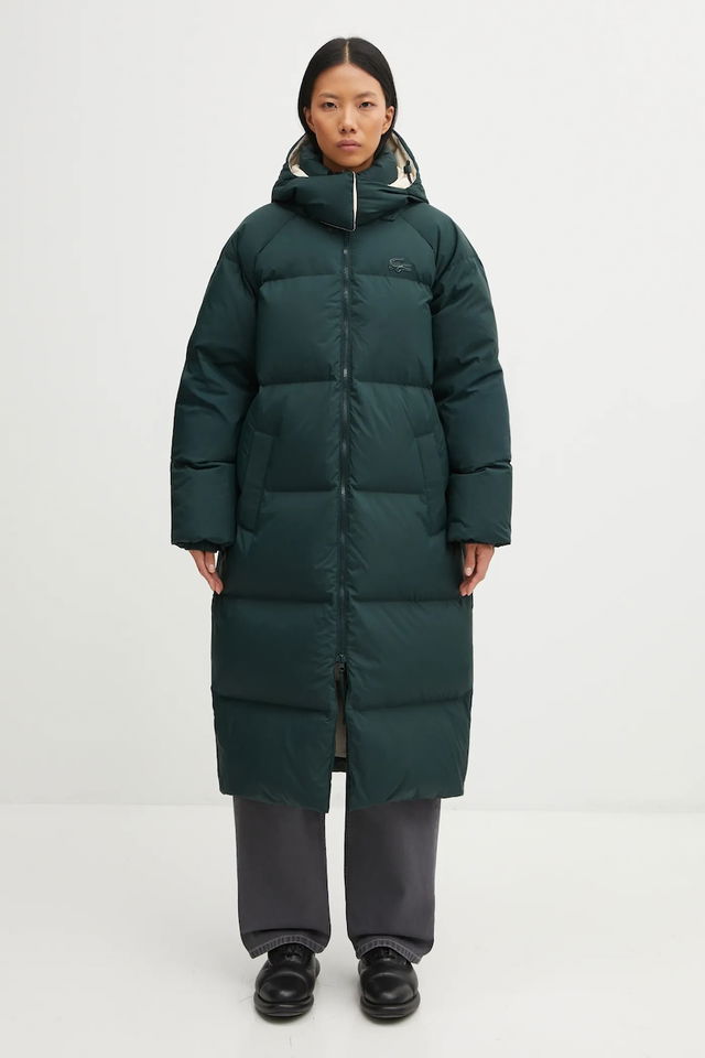 Long Winter Down Padded Hooded Coat