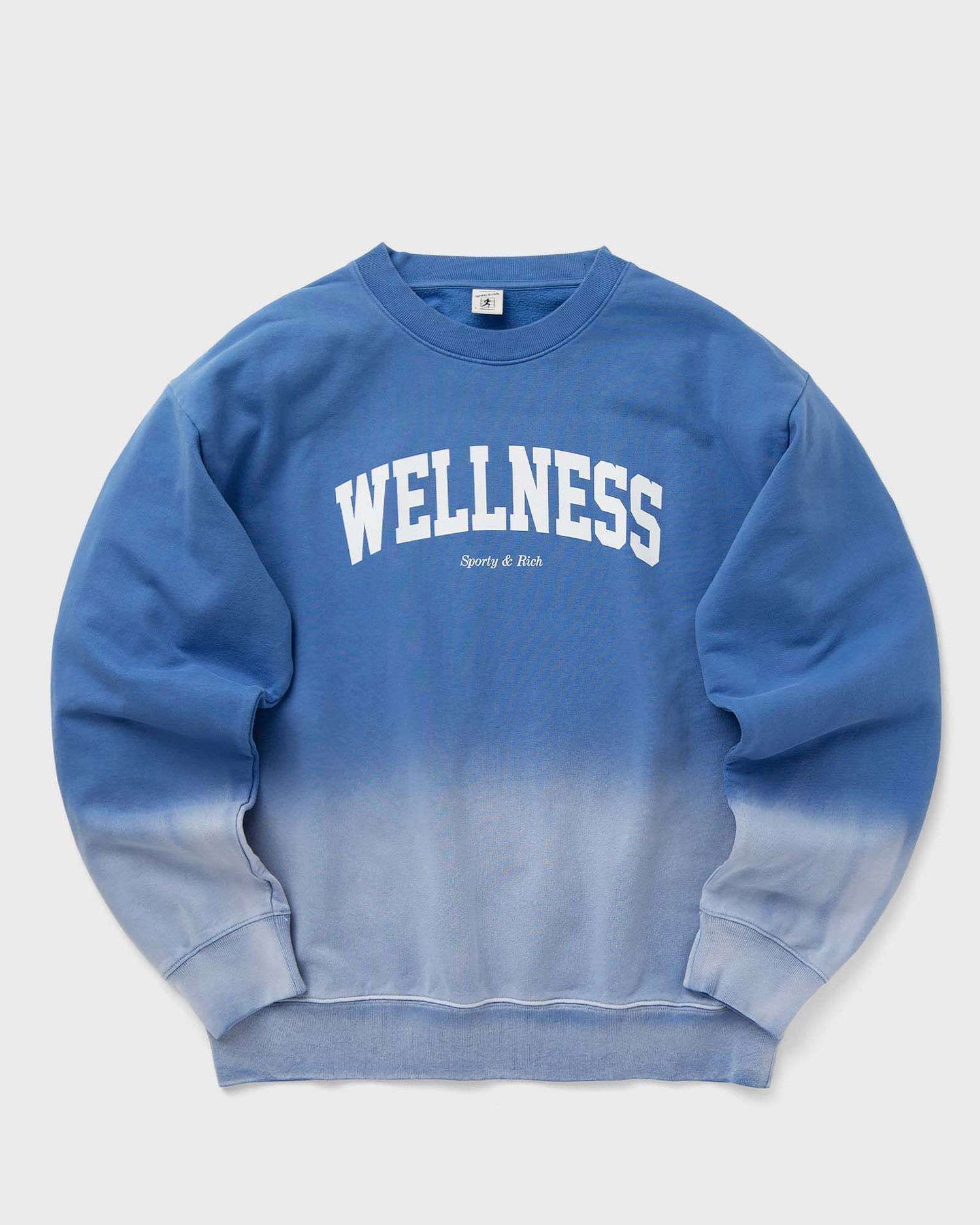 Суитчър Sporty & Rich Wellness Ivy Dip Dye Crewneck Sweatshirt Синьо | WS067S413WB, 0