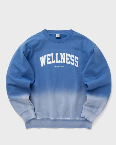 Суитчър Sporty & Rich Wellness Ivy Dip Dye Crewneck Sweatshirt Синьо | WS067S413WB, 0