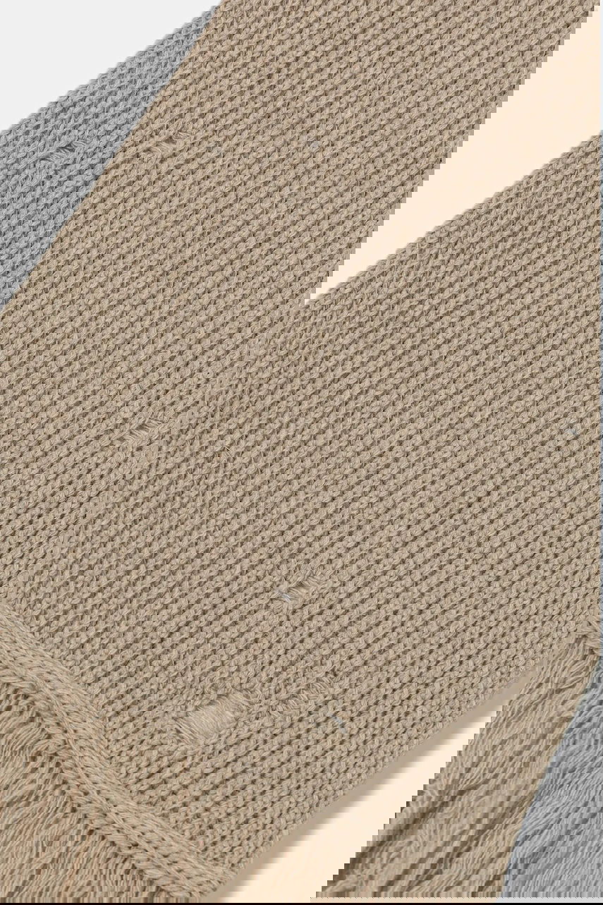 Шал Maison Margiela Ribbed Distressed Scarf MM6 Maison Margiela Бежово | S52TE0056.M13138.806M, 1