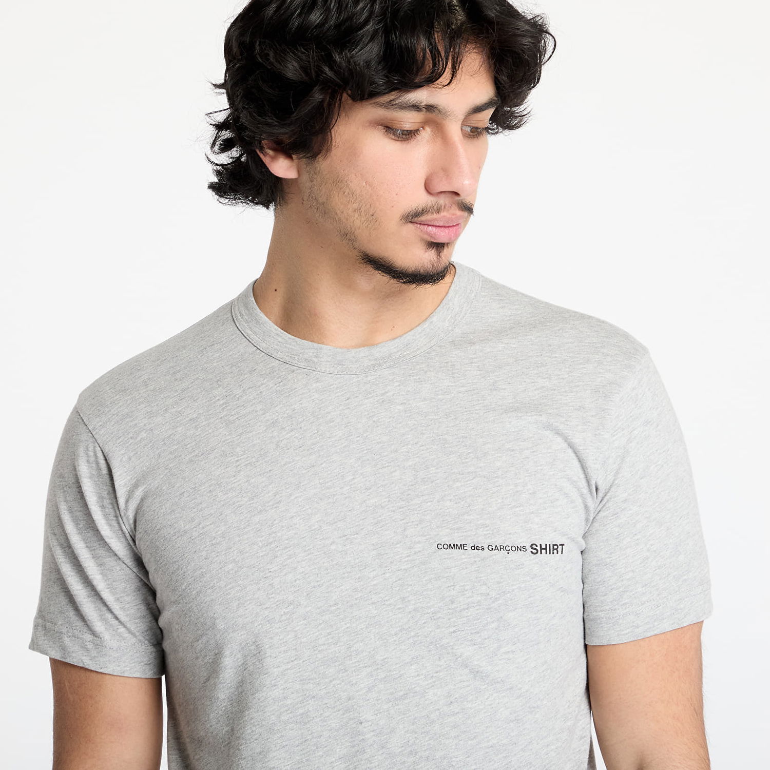 Тениска Comme des Garçons Comme des Garçons SHIRT Knit T-Shirt Сиво | FO-T026 GREY, 1