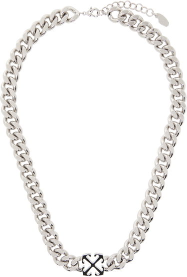 Колие Off-White Chain Necklace With Enamel Arrow Металик | OMOB156C99MET0017210, 0