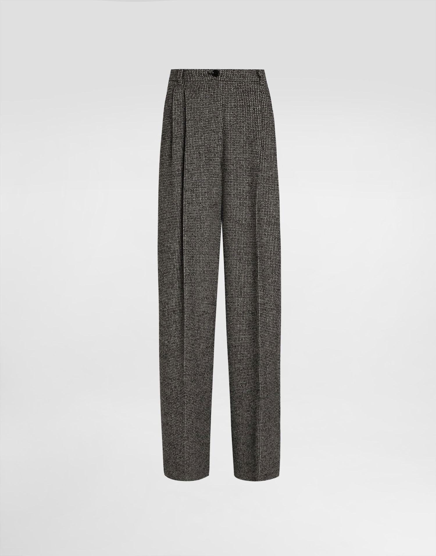 Панталони Dolce & Gabbana Dolce & Gabbana Wool Blend Dotted Print Trousers Сиво | FTC3MTFMZATS8030, 0