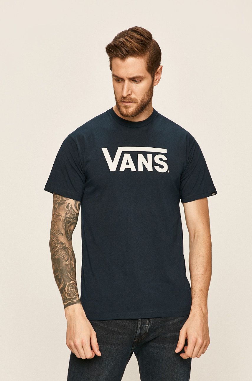 Тениска Vans Logo Tee Тъмно синьо | VGGGNAV, 0