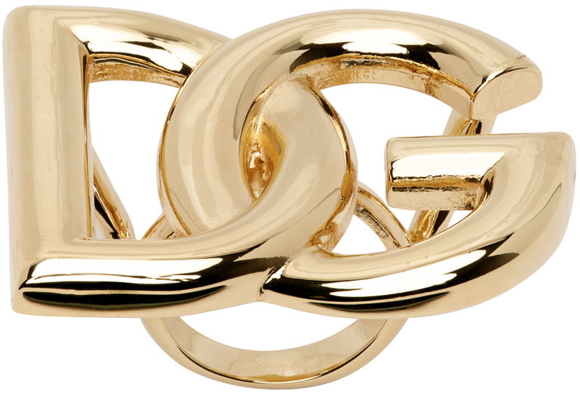 Пръстен Dolce & Gabbana Gold Logo Ring Металик | WRO6C1 W1111