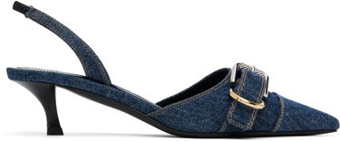 Кецове и обувки Givenchy Givenchy Voyou Slingback Heels Синьо | BE308XE259401, 0