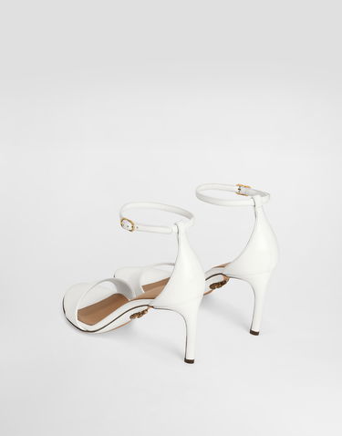 Аксесоари Dolce & Gabbana Dolce & Gabbana Polished Goatskin Heeled Sandals Бяло | CR1774A573880002, 2