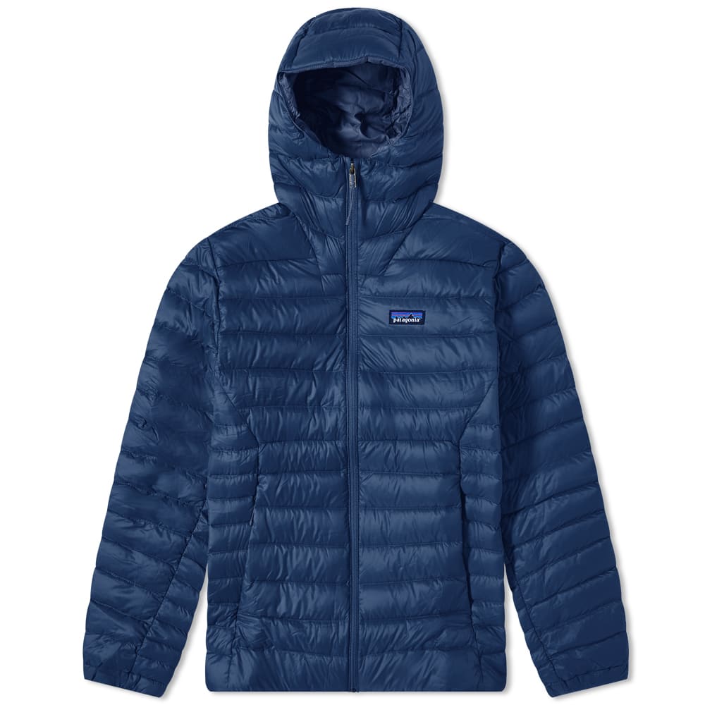 Пухо яке Patagonia Down Sweater Hoody Тъмно синьо | 84702-NENA, 0