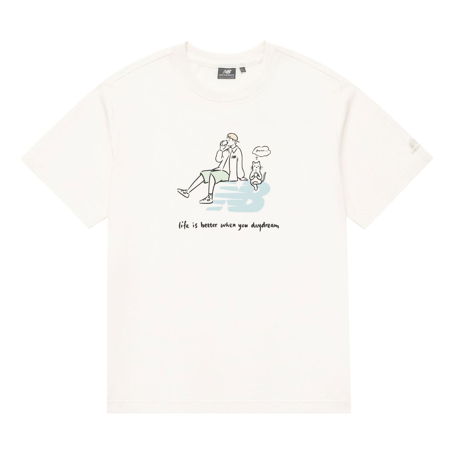 Тениска New Balance Graphic T-Shirt PK Бяло | 5ED26011-IV, 0