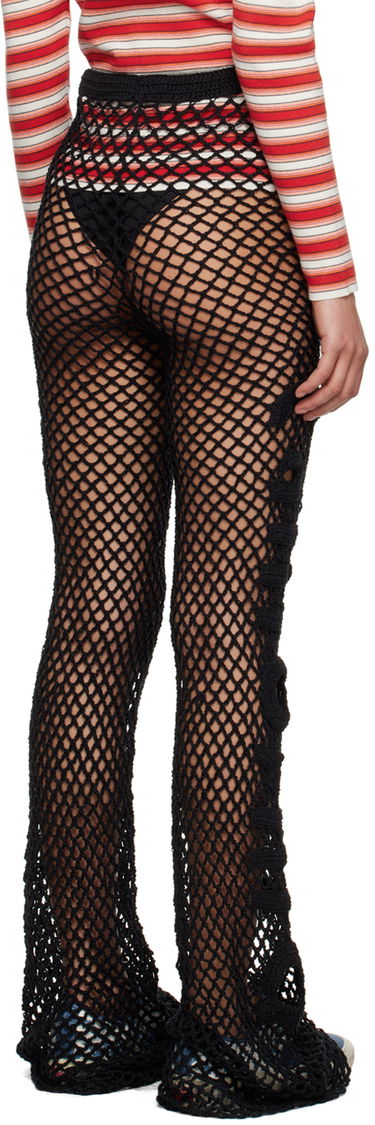 Клинове ERL Sheer Crochet Leggings Черно | ERL06P103, 2