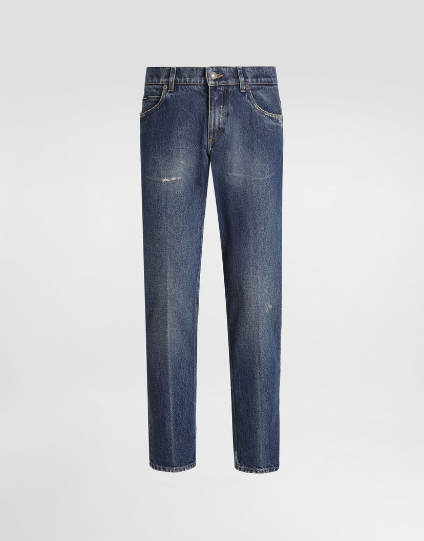 Дънки Dolce & Gabbana Dolce & Gabbana Regular Fit Cotton Jeans Синьо | GYJCCDG8NJ8S9001