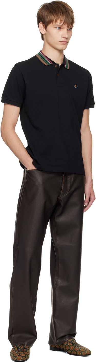 Поло тениска Vivienne Westwood Vivienne Westwood Classic Polo Черно | 2H01000P-J0009-, 3