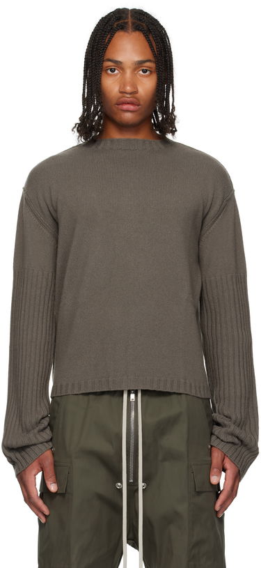 Пуловер Rick Owens Rick Owens Gray Concordians Round Neck Sweater Сиво | RU02E1665 KLWS, 0
