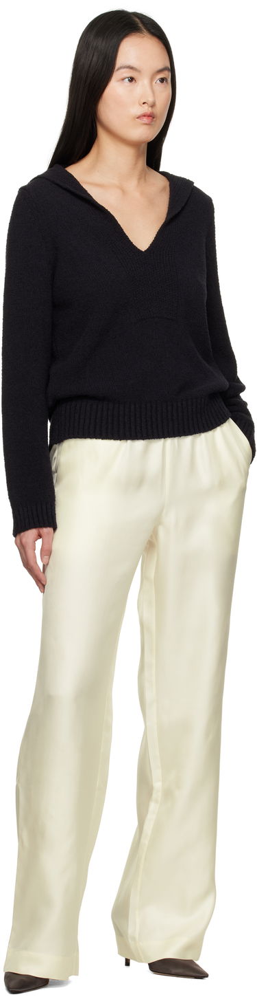 Панталони Loulou de Saison Loulou de Saison Alera Silk Straight-Leg Trousers Жълто | ALERA, 3