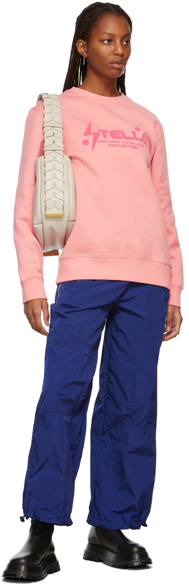 Суитчър Stella McCartney Logo Sweatshirt Розово | 601847SNP10, 3