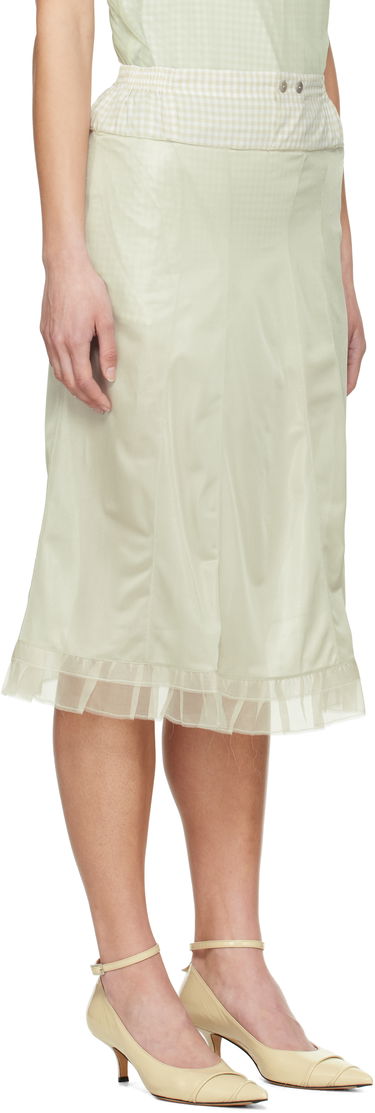 Пола Maison Margiela Maison Margiela 'Anonymity Of The Lining' Midi Skirt Зелено | S51ME0030 MTJ022, 1