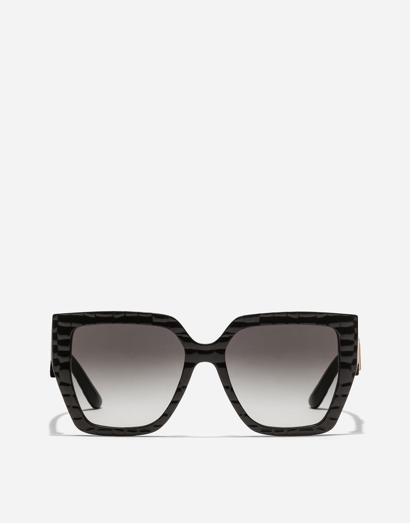 Слънчеви очила Dolce & Gabbana Crossed Sunglasses Texture Cocco Onesize Черно | VG4438VP88G9V000
