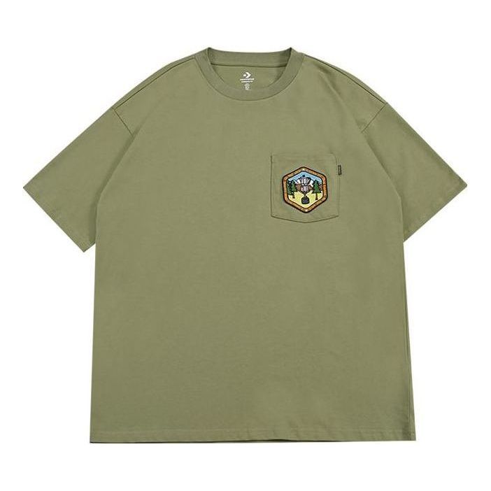 Тениска Converse Pocket Logo Graphic T-Shirt Зелено | 10025881-A02