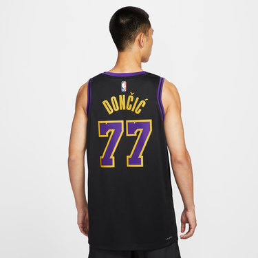 Фланелка Nike Los Angeles Lakers City Edition Dri-FIT NBA Swingman Polyester Jersey Черно | DX8506-014, 3