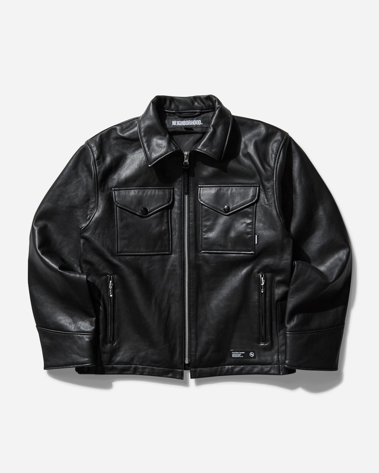 Яке Neighborhood Leather Jacket Черно | 251SZNH-JKM01 BK, 1