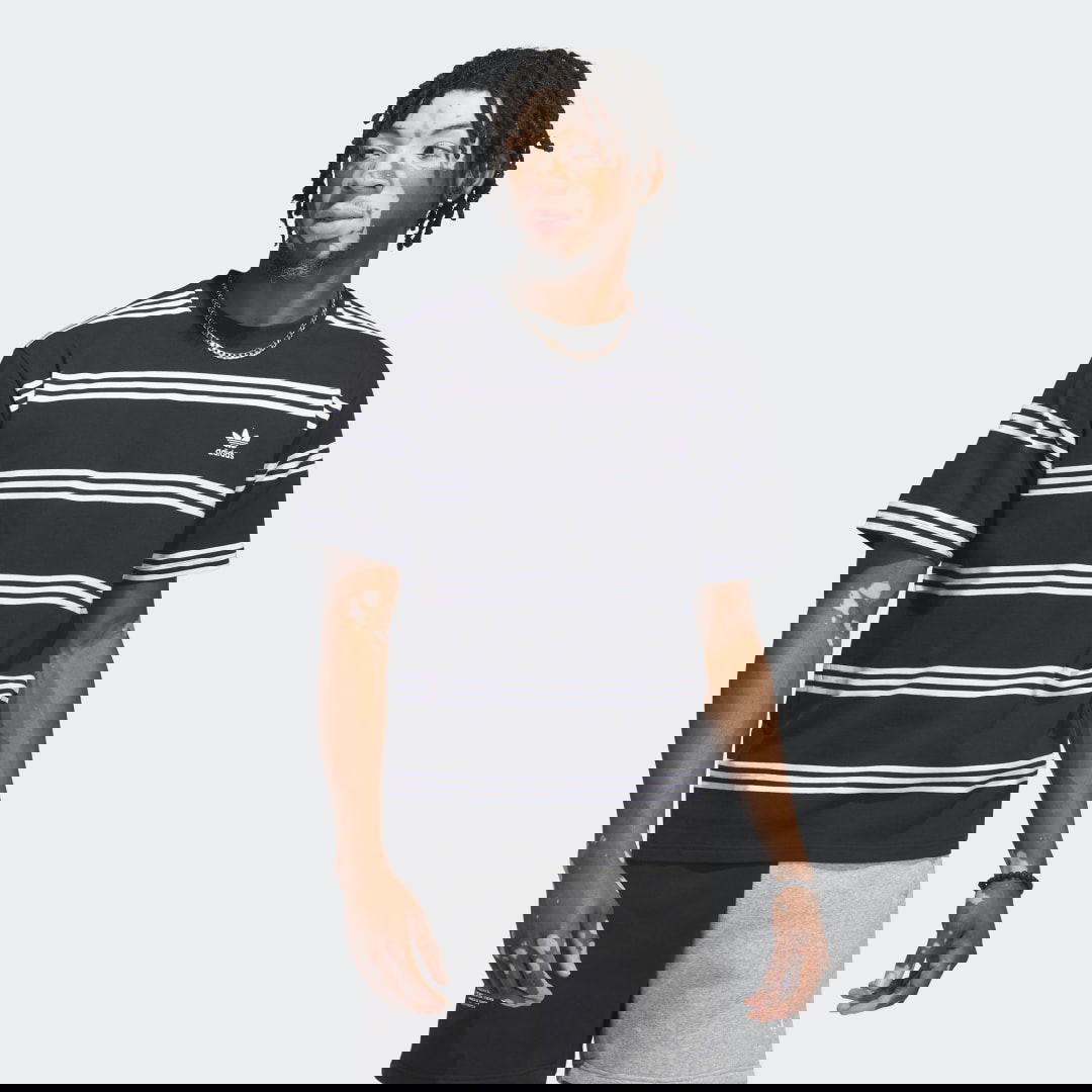 Тениска adidas Performance Engineered 3-Stripes T-Shirt Черно | IL4703, 0